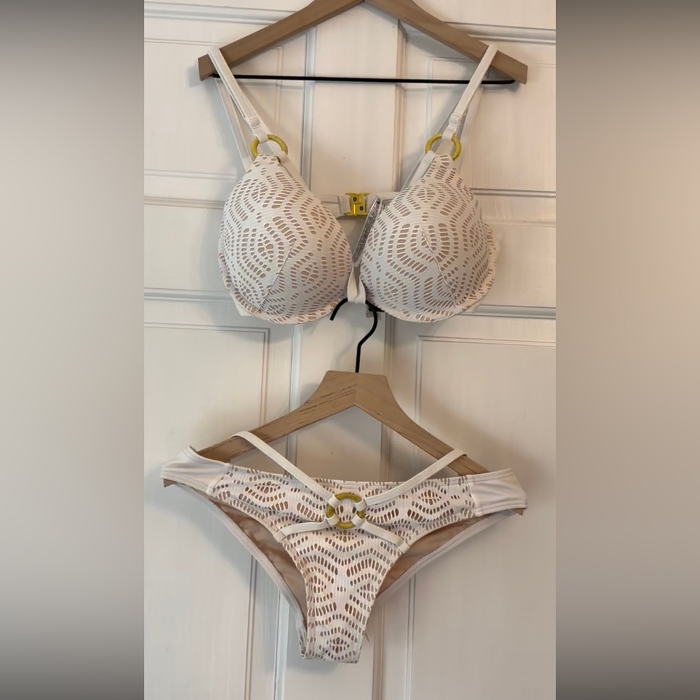 Ann Summer Bikini Set White Size Top 34D Bottom US 6